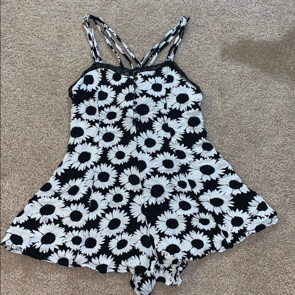 sunflower romper